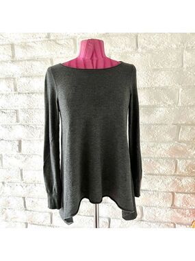 Joie Gray Wool Blend Long Sleeve Top XS S25